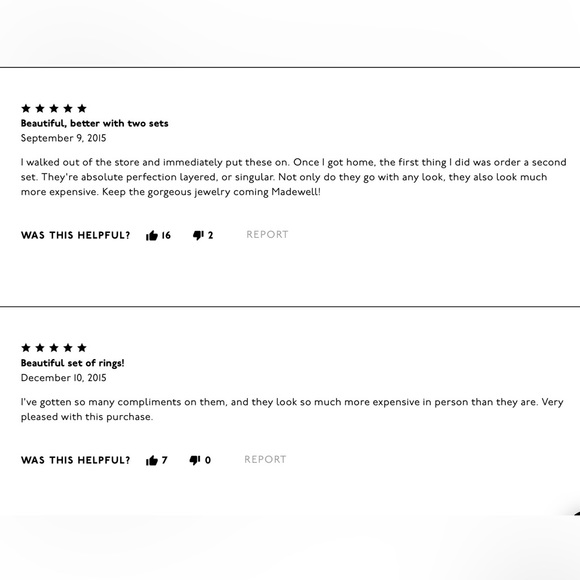 Madewell Colorblock Enamel Stacking Ring Set - Picture 9 of 11